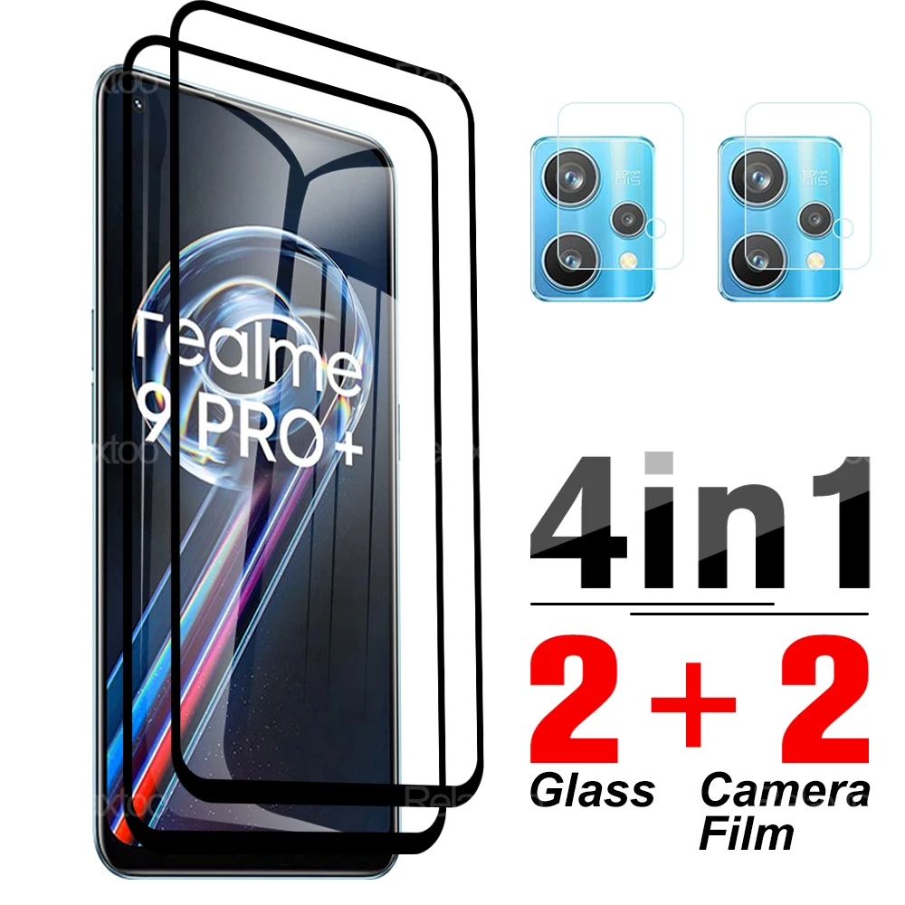 

Защитная пленка для экрана объектива 4 в 1 для OPPO Realme 9Pro Pus 9 Pro 8 8i 8Pro 5G 9Pro + + Pro защитное стекло пленка для камеры для RMX3392