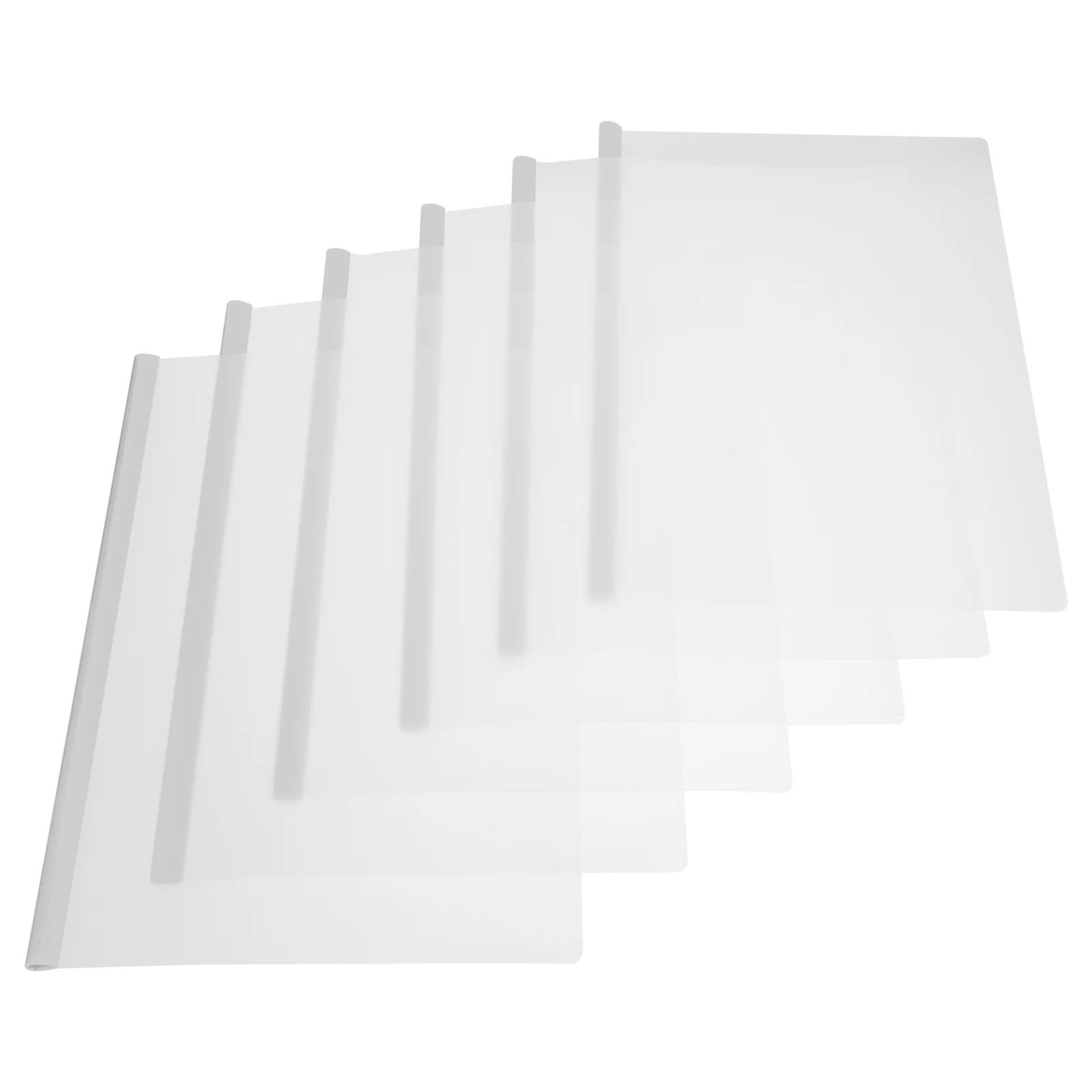 

10pcs Clear Report Covers for A4 Paper Multi-function File Folders with Sliding Bars File Covers