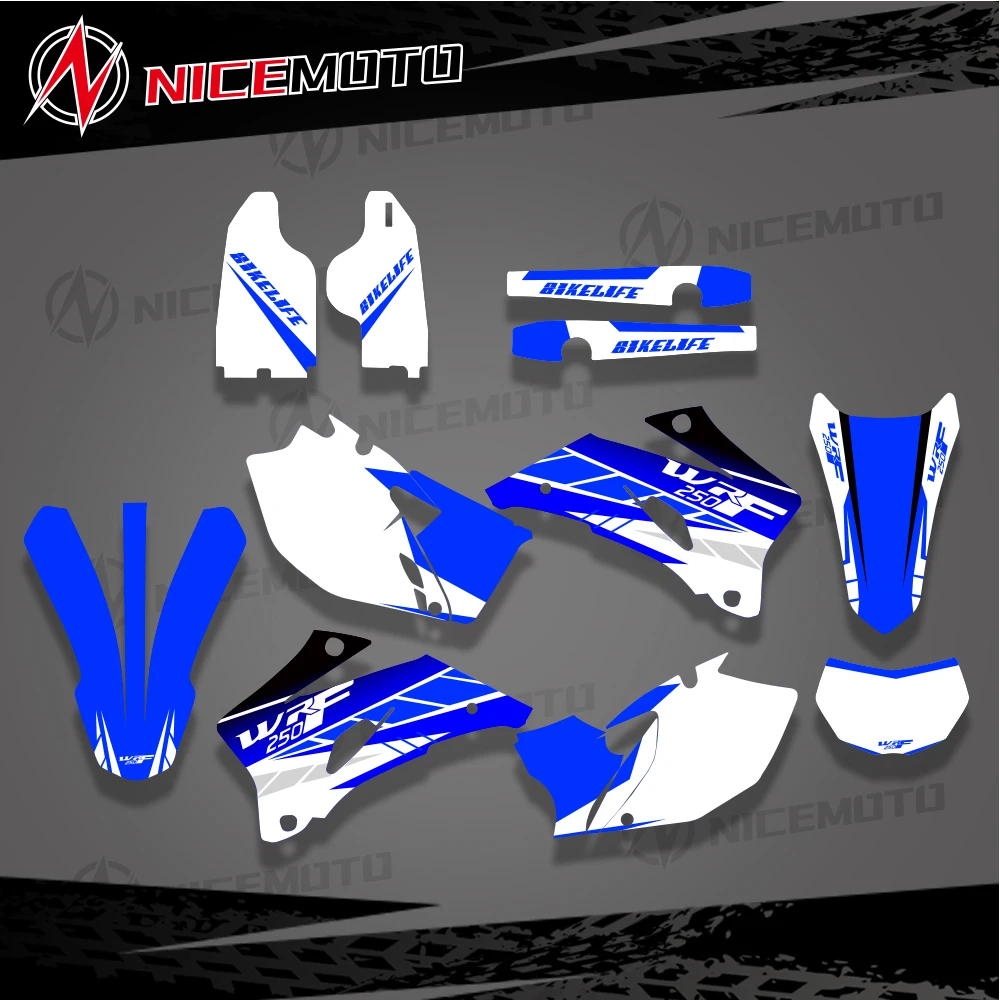 

Для YAMAHA WR250F WR450F WRF 250 450 WR 250F 450F 2007 2008 2009 2010 2011 мотоциклетная графика фоновые наклейки наклейки