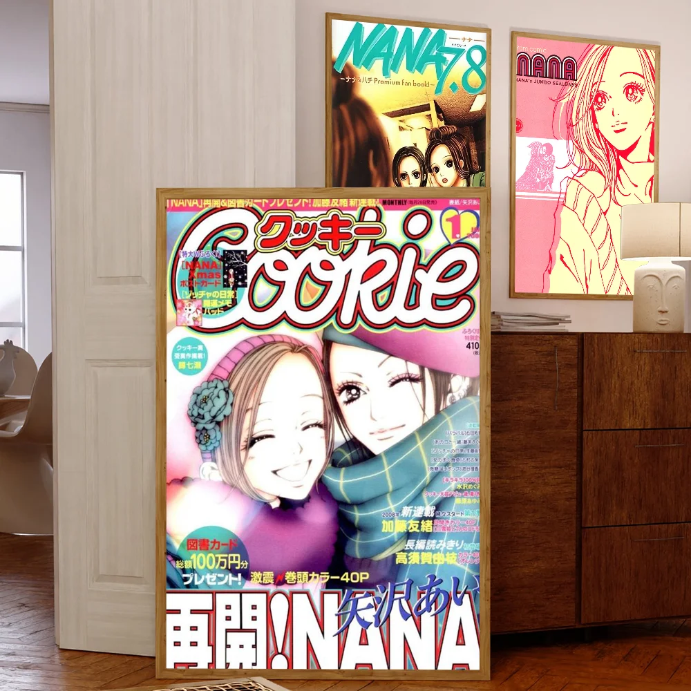 Аниме N-NANA Ретро аниме постеры липкие белые бумажные наклейки DIY комната бар кафе