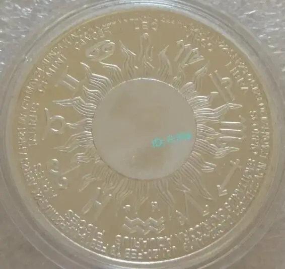 40 мм медаль-сувенир с серебряным покрытием Gemini в американском стиле коллекция