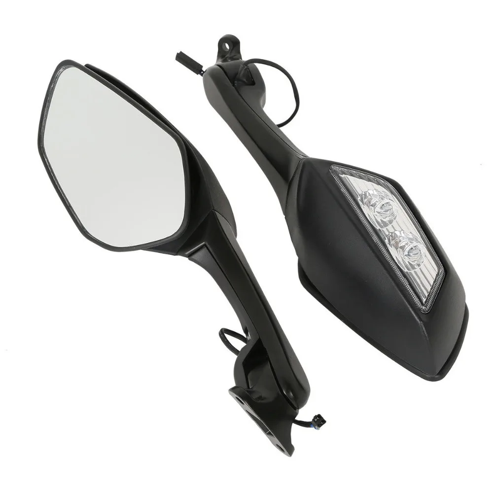 

High Qualtiy Black Rearview Mirrors Turn Signals For Ninja ZX10R ZX-10R 2011-2017 NINJA H2