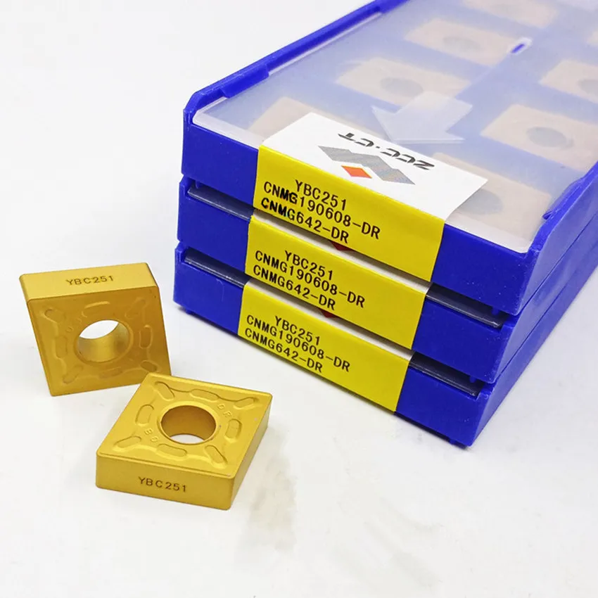 CNMG190608-DR YBC251/CNMG190612-DR YBC251/CNMG190616-DR YBC251 CNMG642 CNMG643 CNMG644 ZCC.CT CNC carbide inserts For P10-P30