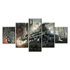 Научная фантастика стимпанк Ретро поезд 5 панелей холст печать постер настенное искусство домашний декор печатные изображения HD без рамки 5 шт. Декор для комнаты