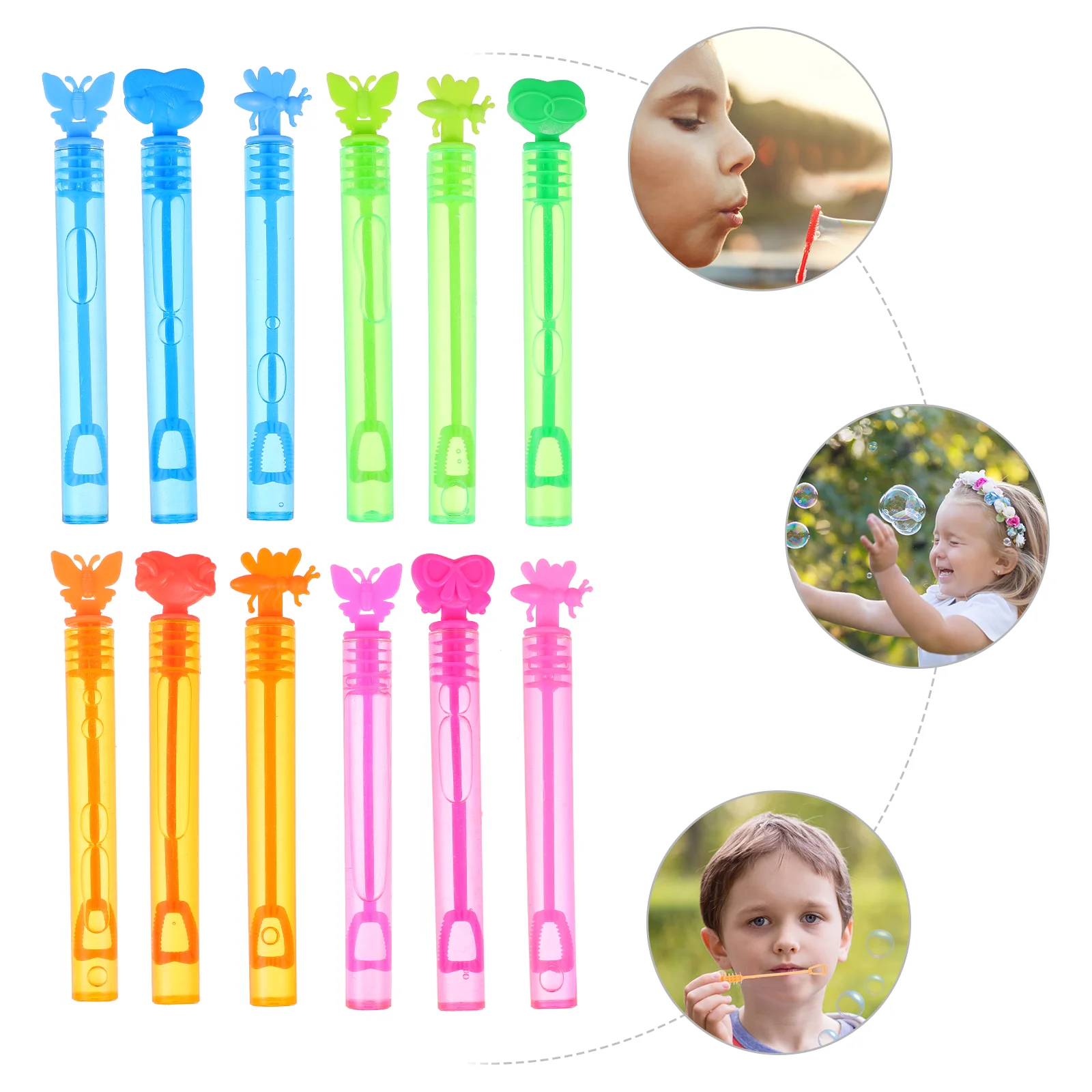 

30 шт. Разноцветные Детские Пузырьковые палочки, игрушки, креативные летние игрушки, уличные игрушки