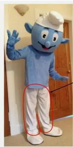 Новый взрослый пенопластовые смайлики белые брюки необычный костюм талисмана