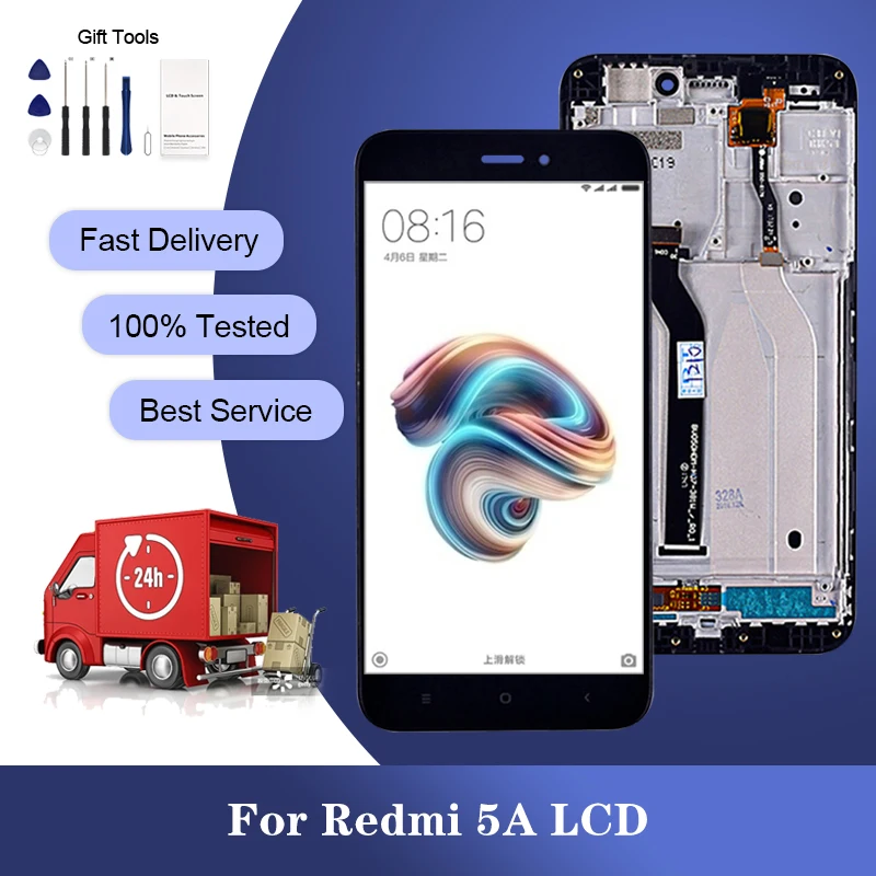 

5.0 Inch Display For Xiaomi Redmi 5A lcd Touch Panel Screen Digitizer Assembly Repair Parts Free Ship With Tools Wholesale