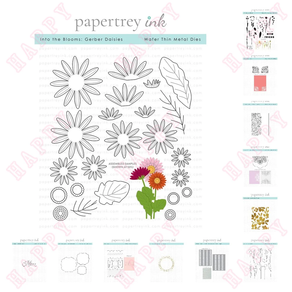 

Doily Daisies Wildflower Fields Metal Cutting Dies Stamps Stencils Hot foil Decorative Embossing Handcraft Paper Craft Template