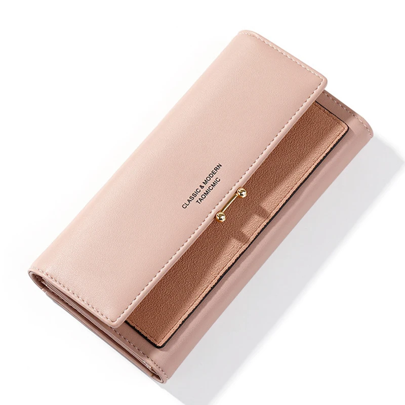 

Women Purses PU Leather Wallets Card Holder Luxury Clutch Bag Long Wallet for Female Zipper Coin Pocket Handbags
