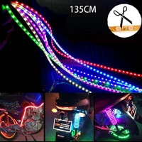 135cmstrip light flexible bar under tube underbody boat atmosphere decorative light for car motorcycle waterproof multi color1pc