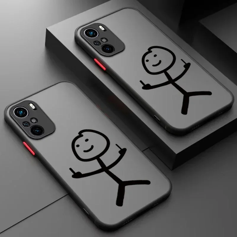Matchstick Men Phone Case For iPhone 16 15 13 11 12 14 Pro Max Mini X XS XR 7 8 Plus SE Shockproof Bumper Covers Fundas Shells