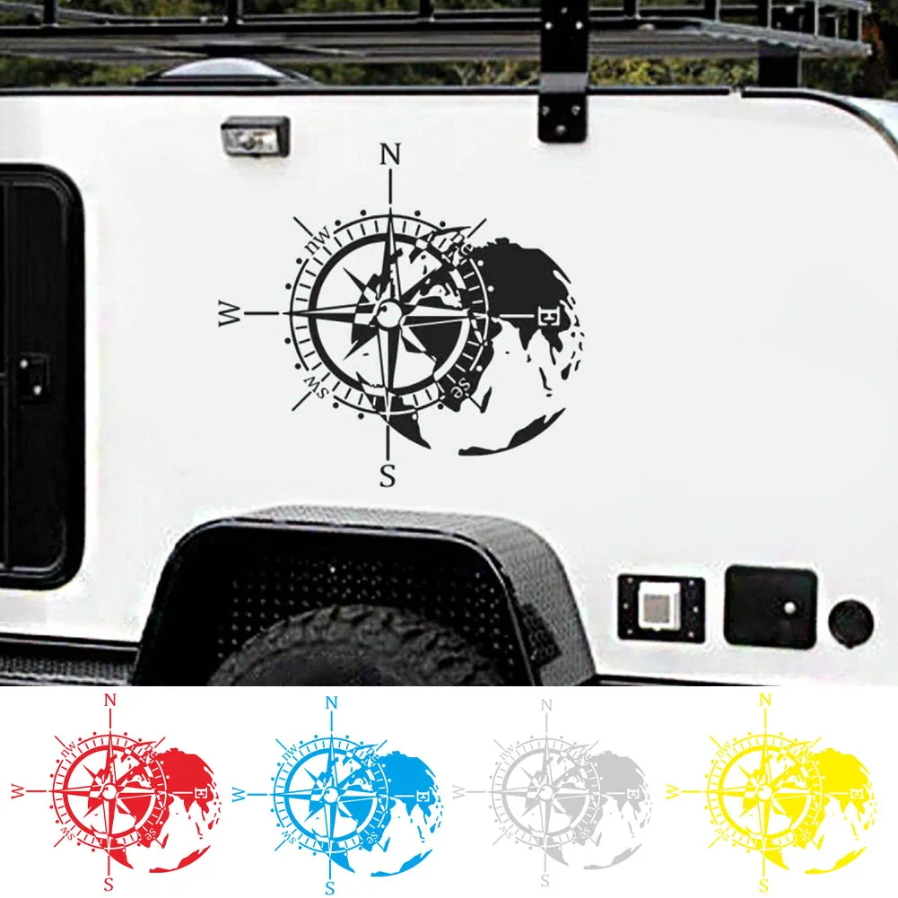 

Автомобильные наклейки, горный компас, автомобильные наклейки, 3D Водонепроницаемая виниловая графика для автомобильной капота, боковой дв...