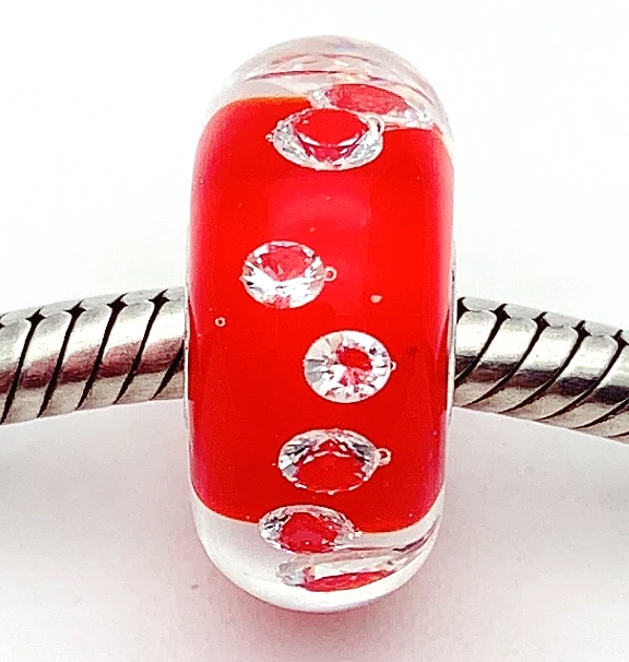 

Бусины JG75 из серебра 100% пробы, бусины из муранского стекла, подходят для европейских шармов, браслетов, ювелирных изделий «сделай сам», лампворк ручной работы