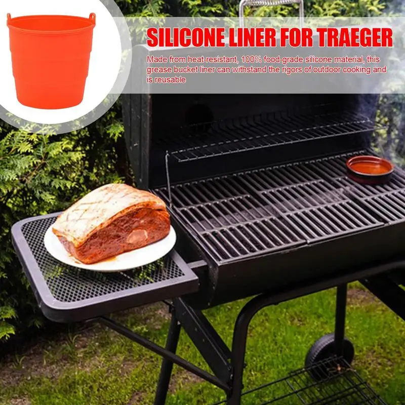 Силиконовые вкладыши для ведра оранжевые силиконовые вставки смазки кемпинга