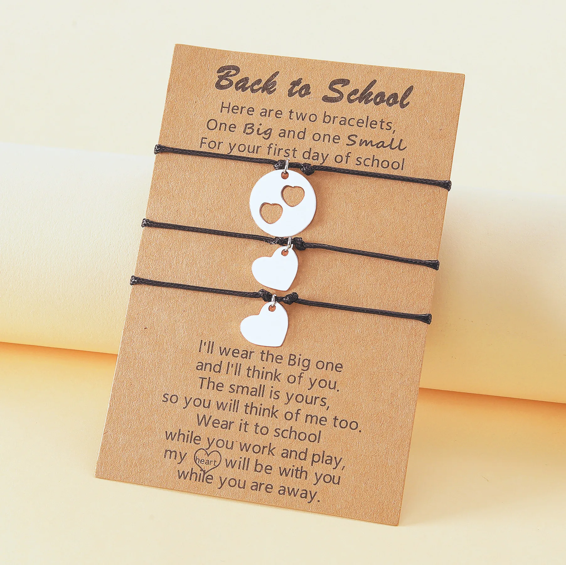 Модный браслет с открытием сезона из нержавеющей стали в форме сердца ручной