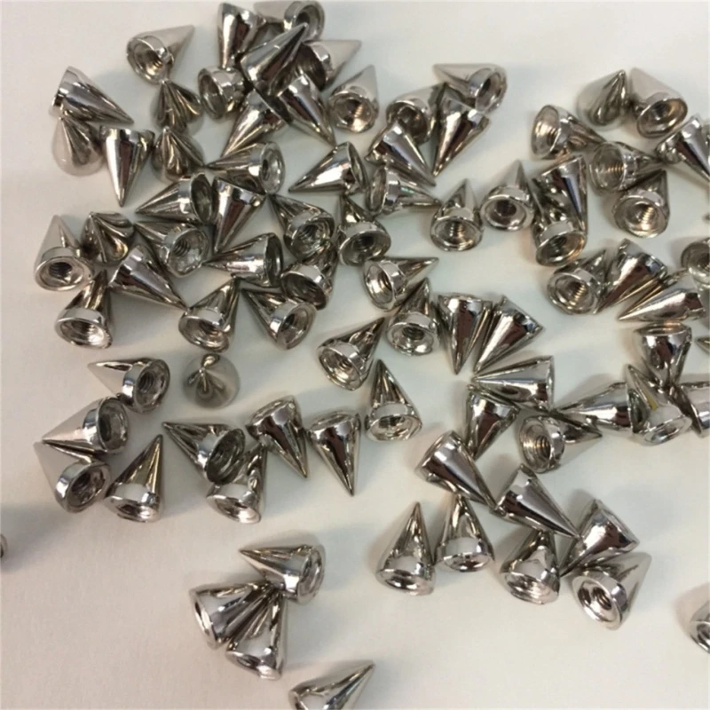 200 шт. конусные шипы заклепки 9 5x7 мм металлические шпильки и для ручной работы из