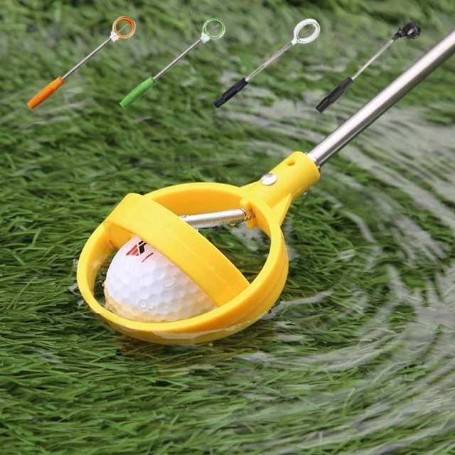 Golf Ball Pick Up Tools Telescopic Golf Ball Pick up Automatic Locking Scoop Picker