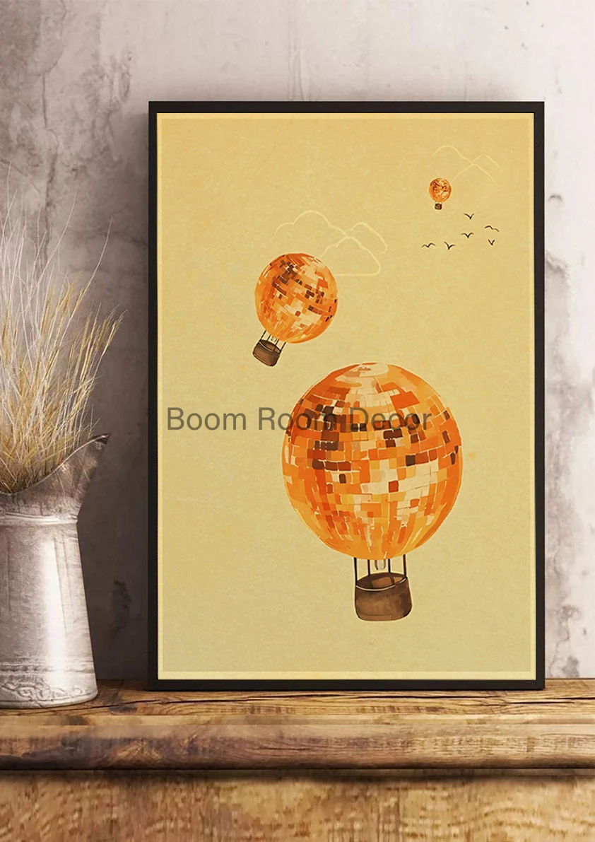 Новые Ретро абстрактные фрукты диско фотообои эстетические холсты для гостиной