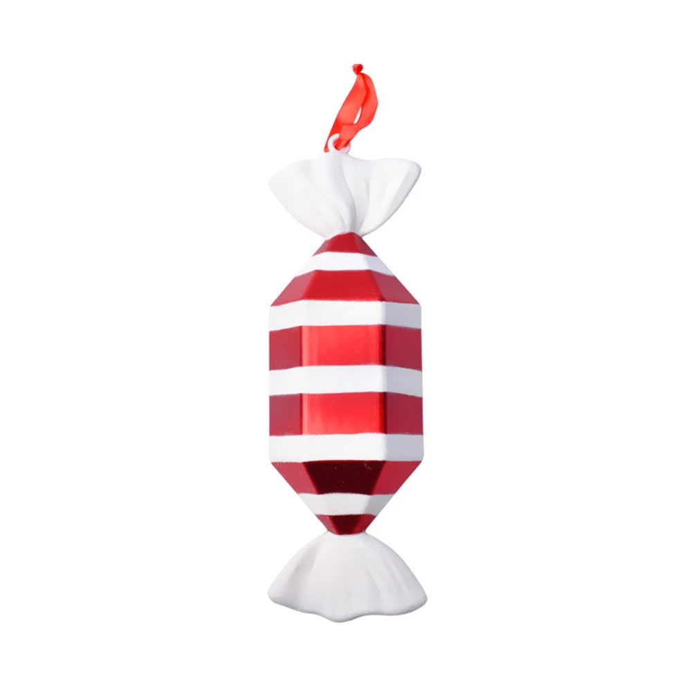 

Большая искусственная подвеска 32 см, украшения для рождественской елки, красная, белая роспись, Новогоднее украшение для дома, украшение «с...