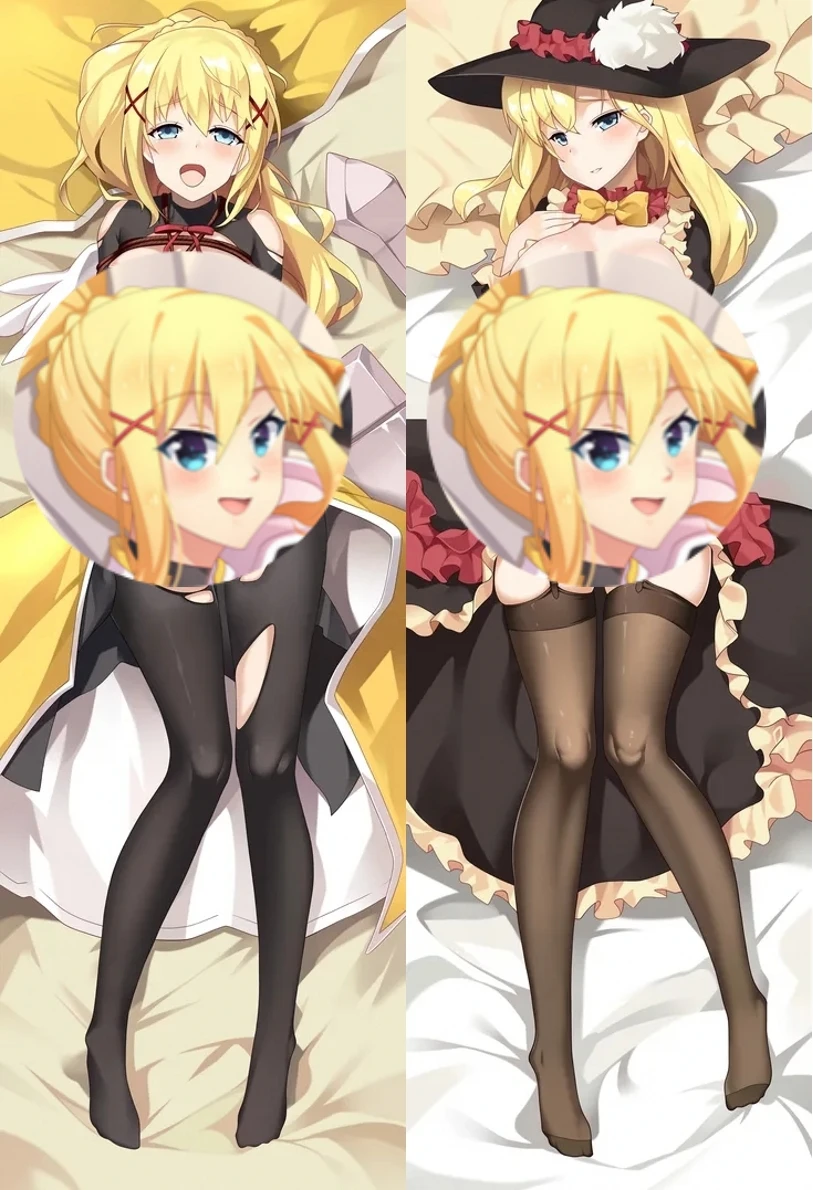 Аниме благословит Красивый мир темнота косплей фотоальбом обнимающий тело