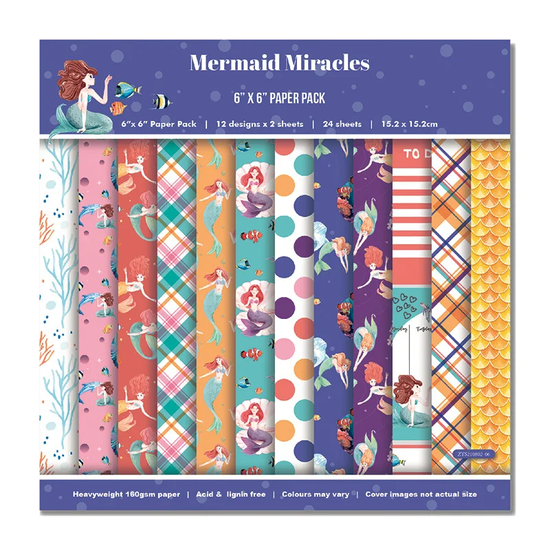 

Бумажный цветной фон для скрапбукинга «сделай сам», 24 листа, 6 дюймов, 6 дюймов, 6 дюймов, Праймер, коллаж, дневник, альбом в подарок