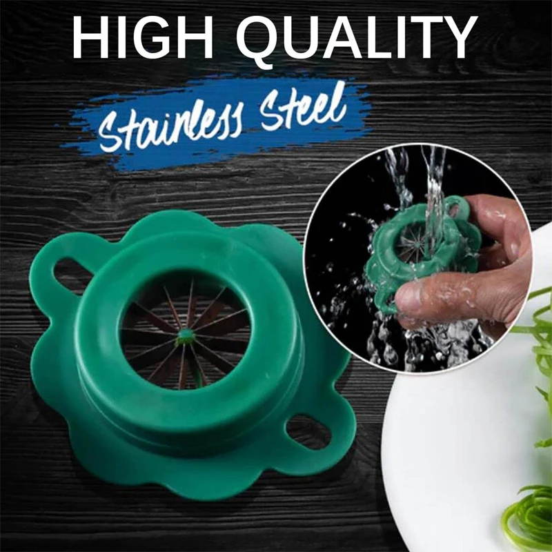 

Green Onion Easy Slicer Shredder Plum Blossom Cut Green Onion Wire Drawing Kitchen Superfine Vegetable Shredder home gadgets