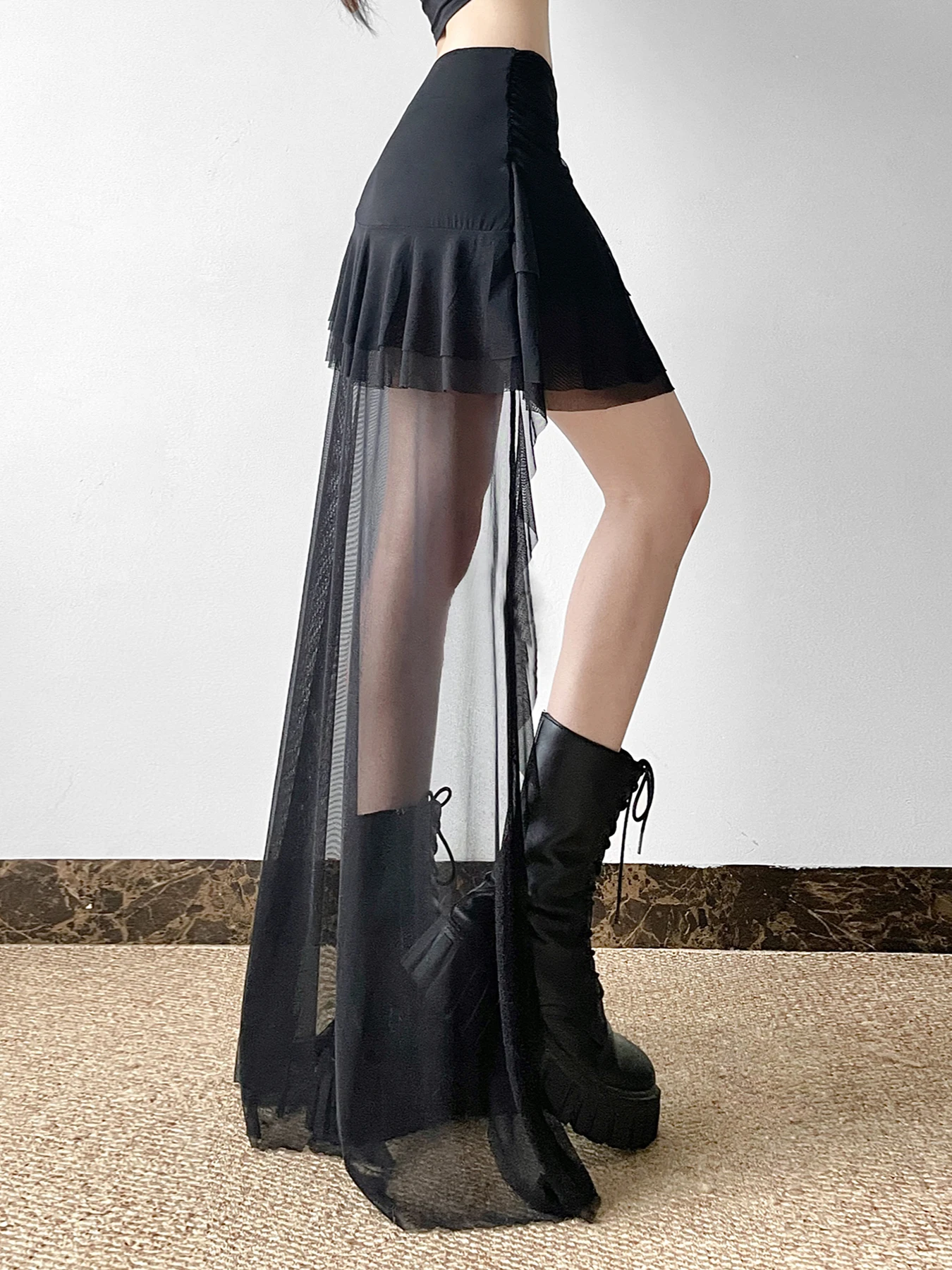 Сетчатая мини-юбка Rockmore