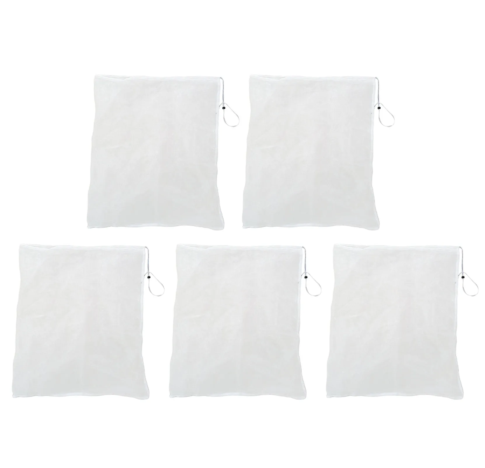 

5 Pcs Bird Barrier Drawstring Bags For Vegetable Fruit Protection Grow Bag Mesh Against Insect Pest Control-Bird Home Garden