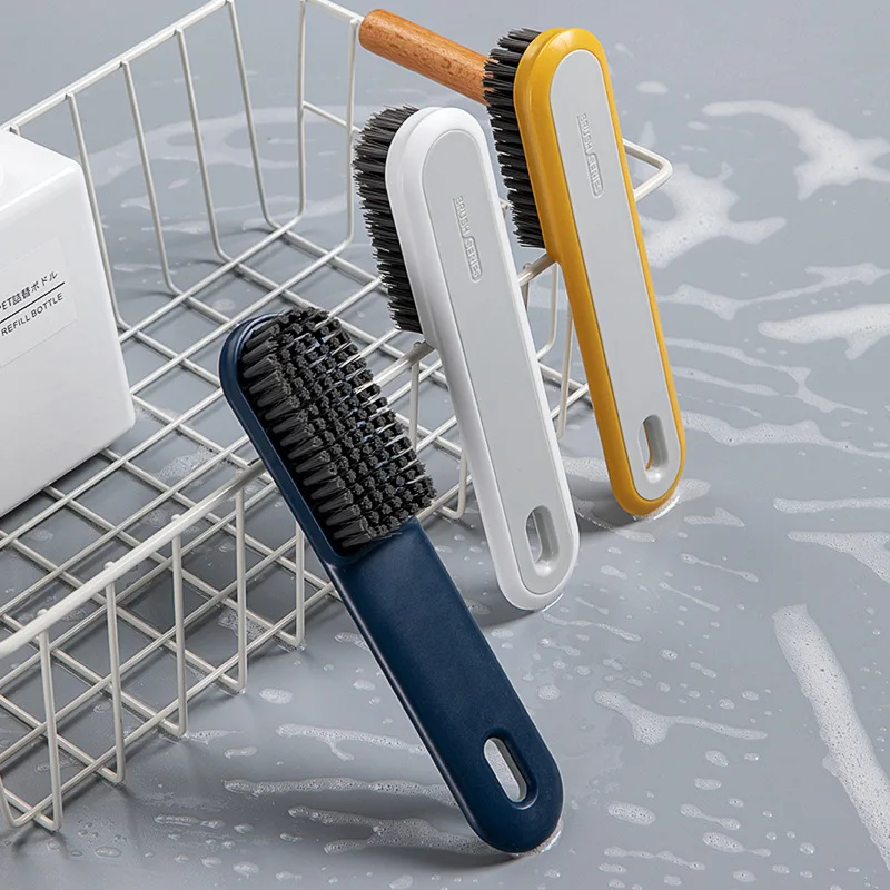 Щетка для обуви в нордическом стиле щетка с длинной пластиковой ручкой чистки