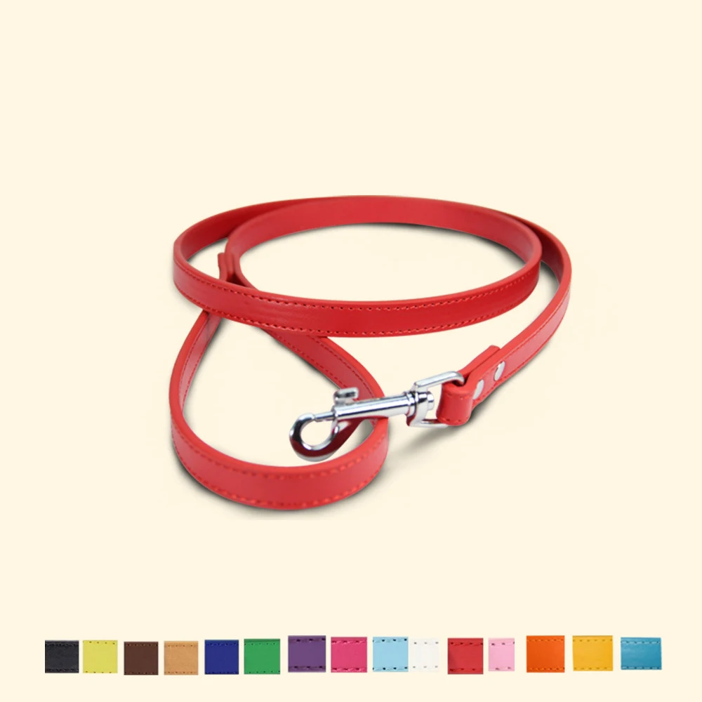 

Colorful Lead Rope Leather Products Dog Chain Anti-Lost New Going Out Cat Outdoor Walk Dog Leash With Hook Buckle Easy To Wear