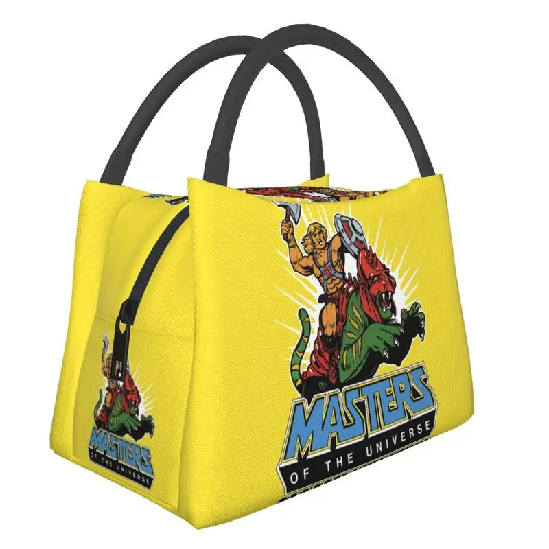 

Masters Of The Universe He-Man He-Man Insulated Lunch Bags for Women Fantasy Movie Resuable Cooler Thermal Food Lunch Box