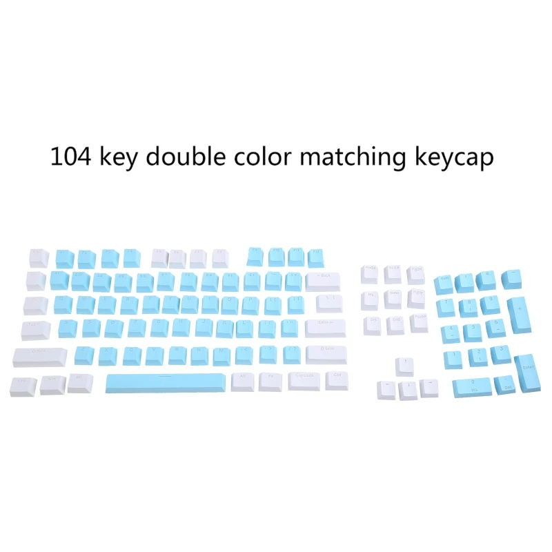 

Двойной Цветной подходящий колпачок для клавиш ABS стандартная красящая сублимационная технология колпачок для клавиш 104 клавиш Вишневый пр...