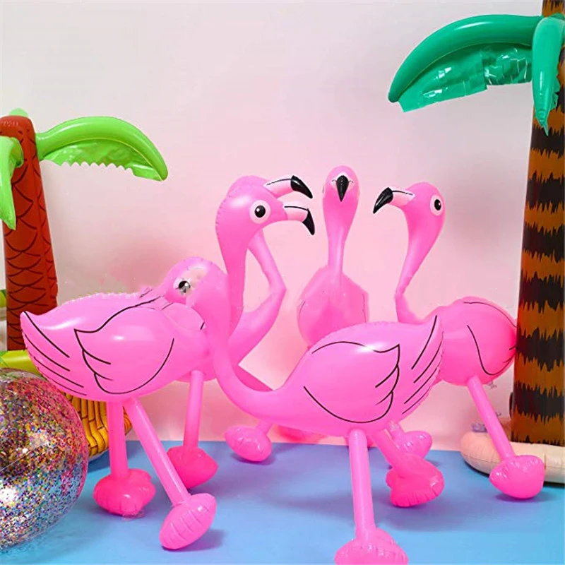 

Hawaii Theme 4D Long Legged Flamingo Aluminum Balloon Summer Beach Party Baloon Happy Hawaiian Luau Aloha Birthday Party Decor