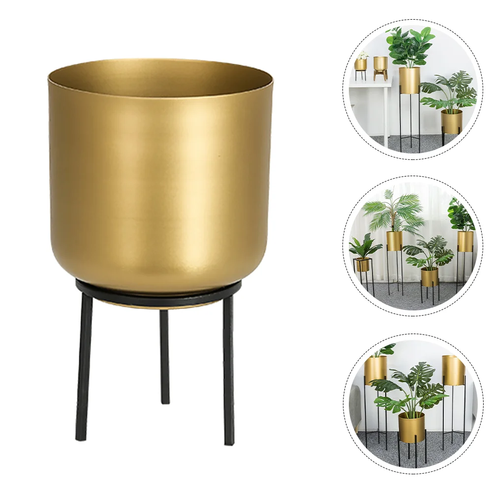 

Wrought Iron Vase Flower Pots Indoor Plants Scene Adornment Stand Creative Arrangement Container Nordic Style Office Craft