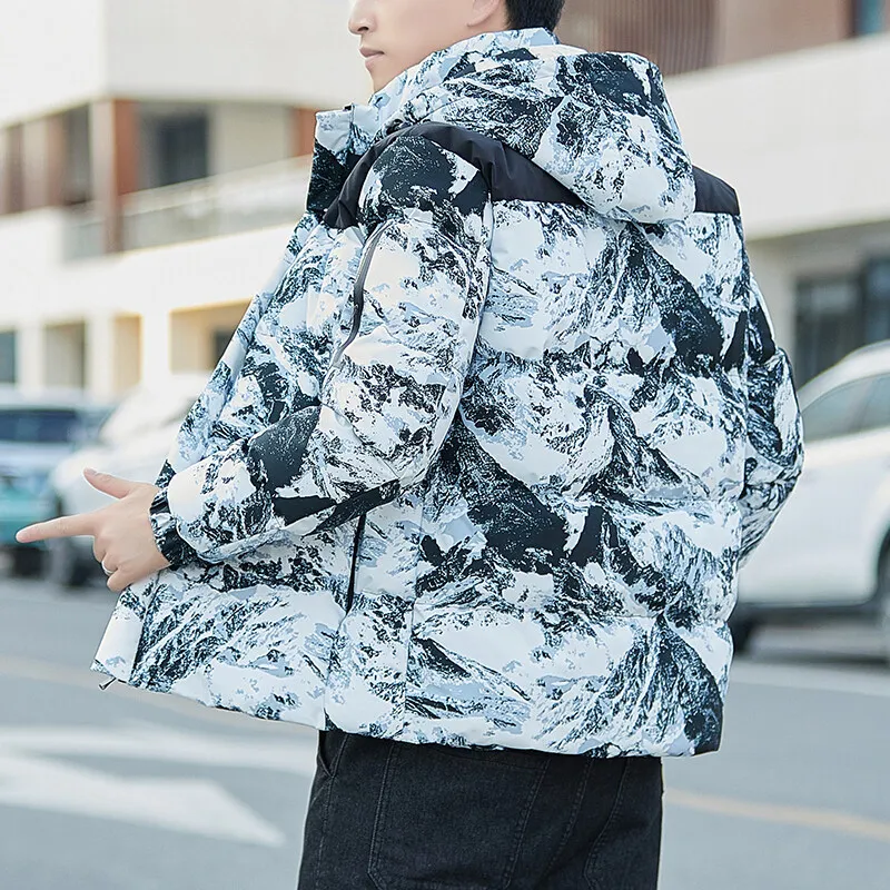 Cotton Coat for Men In Autumn and Winter Fashion Brand Cotton Jacket 2022 New Down Cotton Coat with Thick Down for Men In Winter