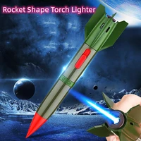 2022 new pen torch gun jet rocket lighter windproof metal butane gas pipe lighter household outdoor bbq cigar lighter gadgets