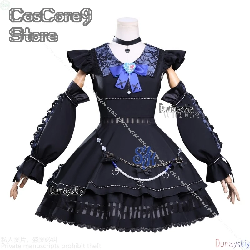 Shikano Ichigo BERRY Косплей Игра Аниме 코스프레 Kawaii Японский Джирай Kei Девушки Сексуальное Черное Платье Готическая Лолита Парик Хэллоуин Вечеринка (art.: 3920d18478656) - 3920d18478656