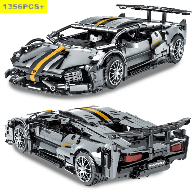 

Technical Moc Racing Car Lamborghinis Bat Sports Car Building Blocks Model Carbon Fibre Vehicle Bricks Toys for Kids Adult Gifts