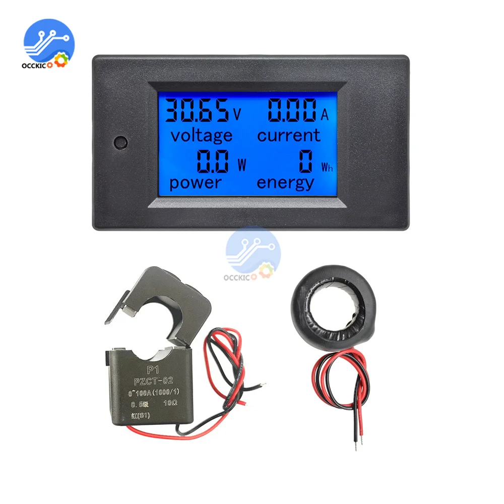 

AC 80~260V 100A Multimeter Digital LED multi-function Power Monitor Energy Voltmeter Ammeter Watt Voltage Home Electric Meter