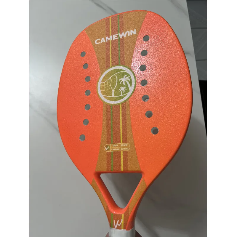 2021 New Adult Professional Full Carbon Beach Tennis Racket Paddle Soft EVA Face Raqueta With Bag Unisex Equipment Padel | Спорт и