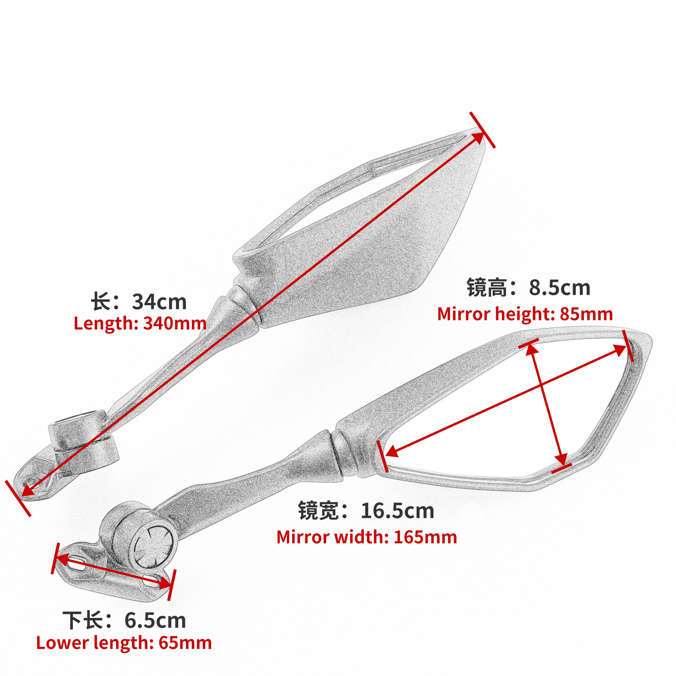 

Подходит для мотоциклов Kawasaki Ninja 650 2017-20220, зеркала заднего вида Ninja 650 ER6F EX650 2018 2019 2020 2021 2022 2023 2024