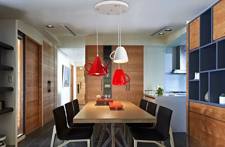 Современные подвесные светильники для чайника из смолы чашка чая бар/кофе E27 одна