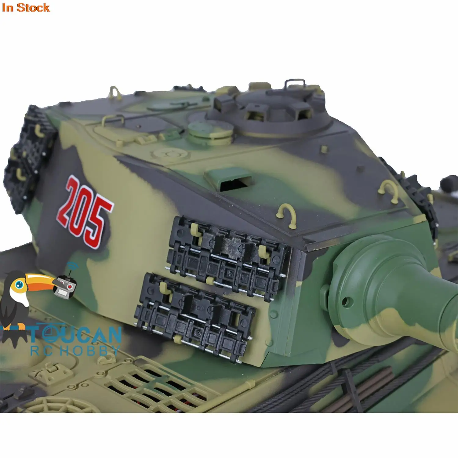 Фото Радиоуправляемый танк HENG LONG 1/16 7.0 King Tiger с улучшенной системой FPV и откатом ствола, модель 3888A 360 °   Для мальчиков TH17528-SMT4 №5