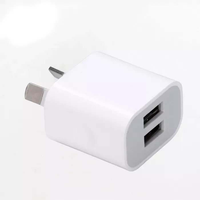 

AU Plug Two USB Ports Mobile Phone Charger DC 5V 2A Output Power Adapter Used IPad Mobile Phone Tablet PC
