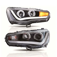 factory car headlights led head light with hid xenon lamp for mitsubishi lancer 2008 2019