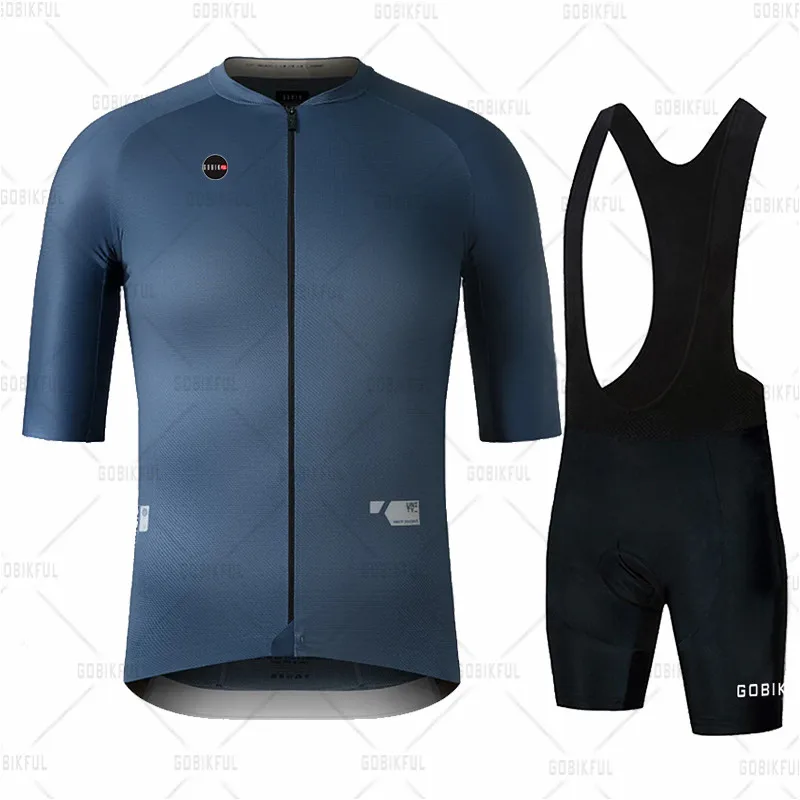 Новинка велосипедный костюм Gobikful летняя мужская одежда для велоспорта с