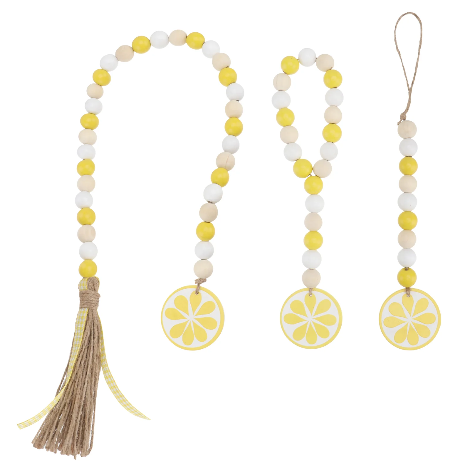 3 шт. занавески лимонные бусины с кисточками банкетный домашний декор деревянные