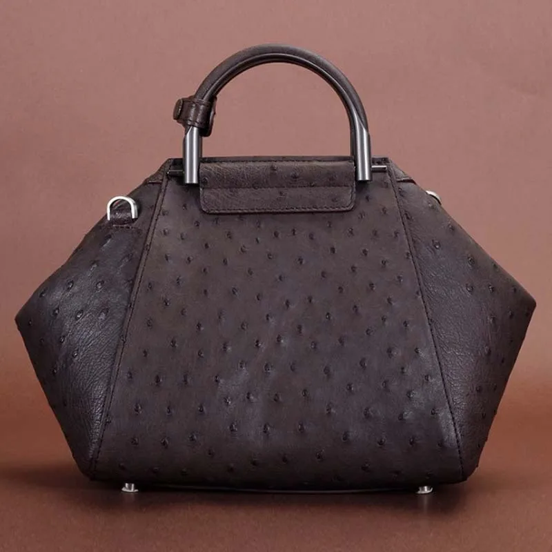 

ourui new arrival manufacturer true Ostrich leather Female bag genuine ostrich leather Single shoulder bag women handbag