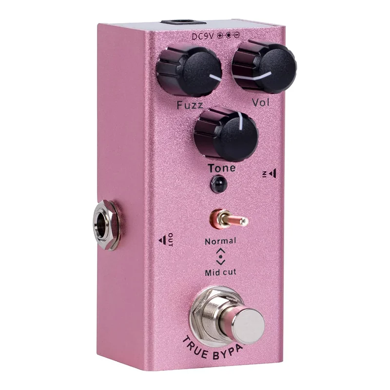 Педаль для гитары Fuzz Классическая Мини-педаль электрогитары регулировка тона