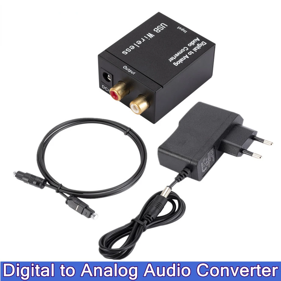 

Newto Analog Audio Converter RCA R/L Output Audio Adapter DAC Amplifier Box for Coaxial Optical SPDIF ATV DAC Decoder